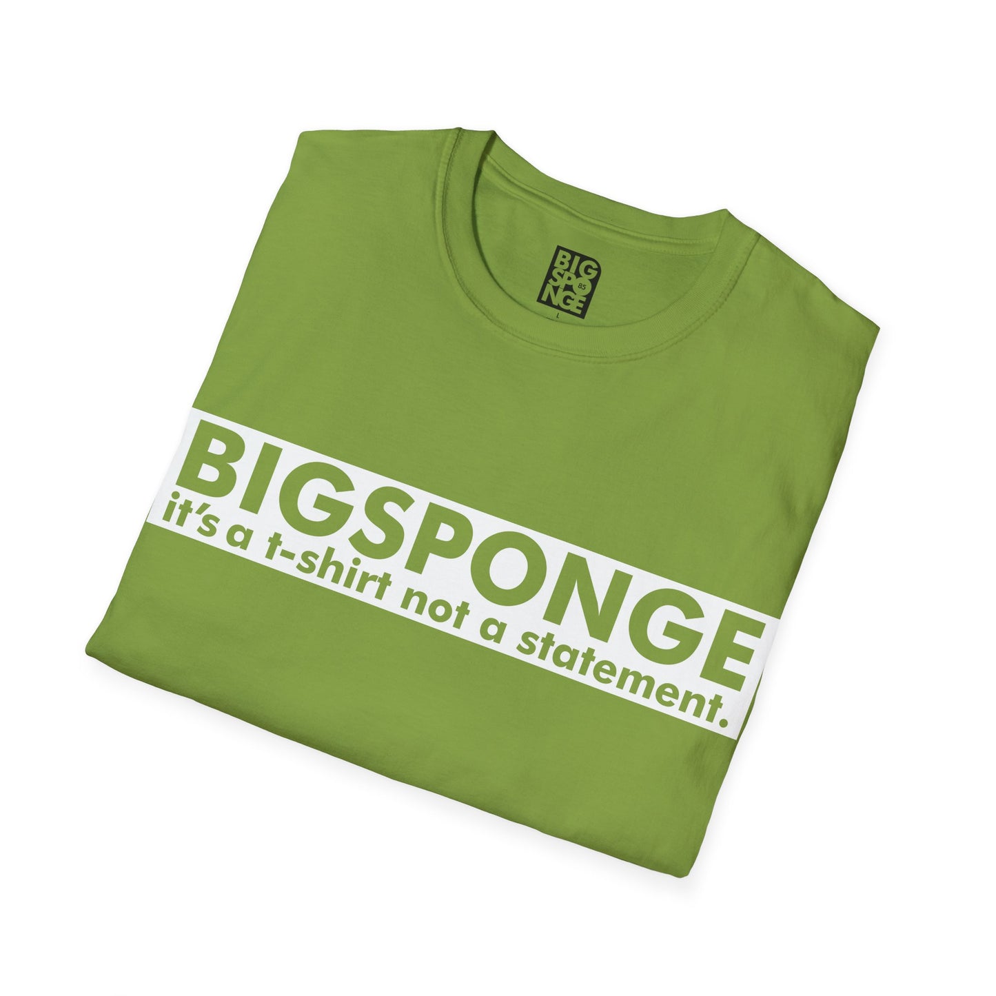 BIGSPONGE - It's a t-shirt, not a statement Logo Tee - INVERSE