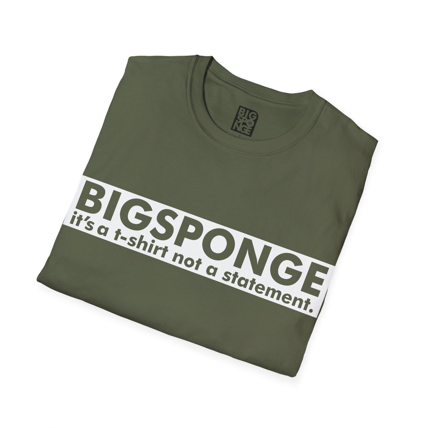 BIGSPONGE - It's a t-shirt, not a statement Logo Tee - INVERSE