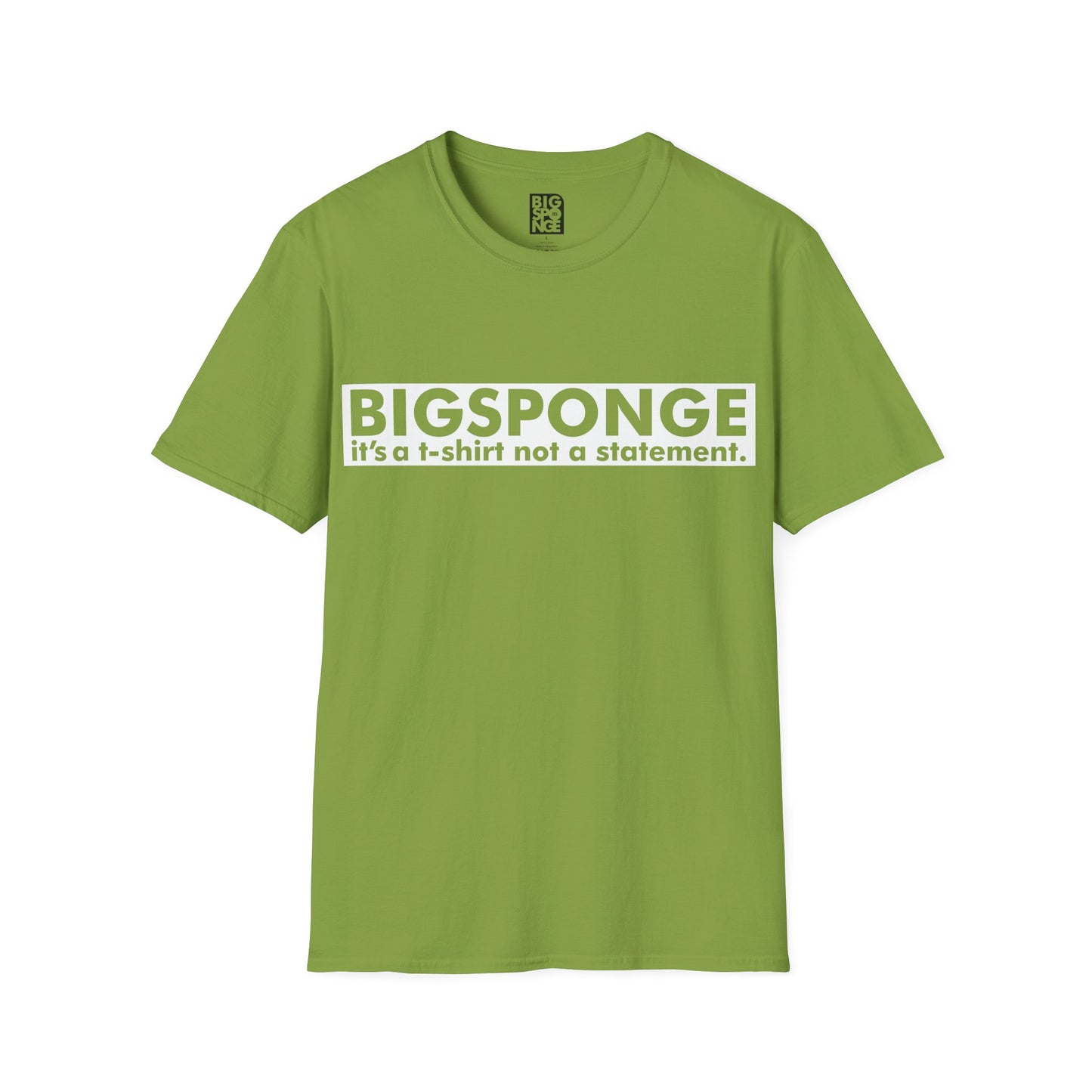 BIGSPONGE - It's a t-shirt, not a statement Logo Tee - INVERSE