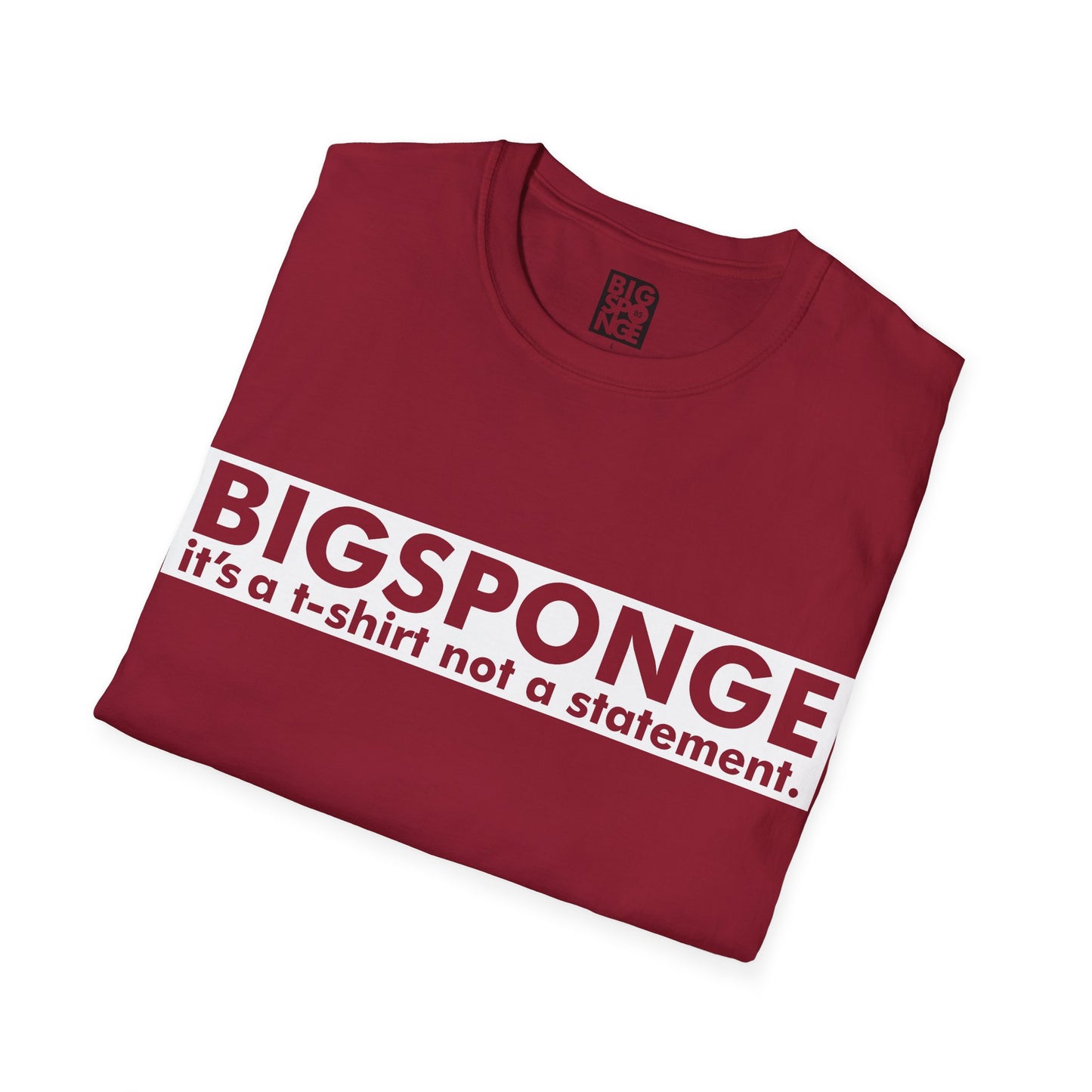 BIGSPONGE - It's a t-shirt, not a statement Logo Tee - INVERSE
