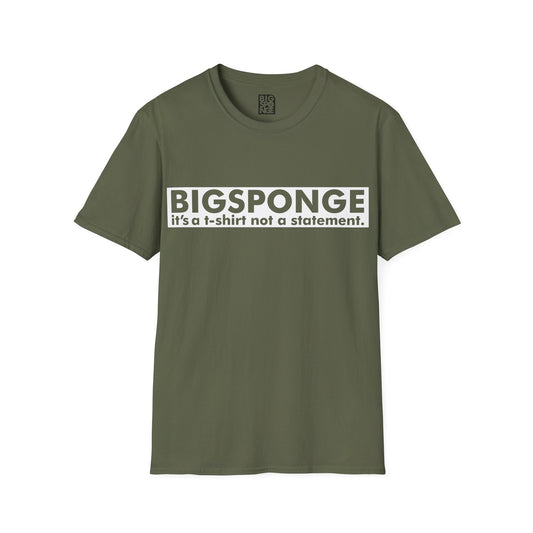 BIGSPONGE - It's a t-shirt, not a statement Logo Tee - INVERSE