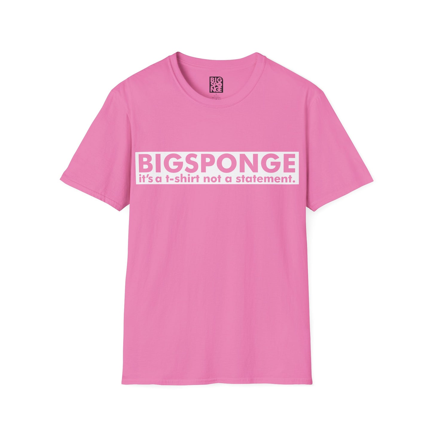 BIGSPONGE - It's a t-shirt, not a statement Logo Tee - INVERSE