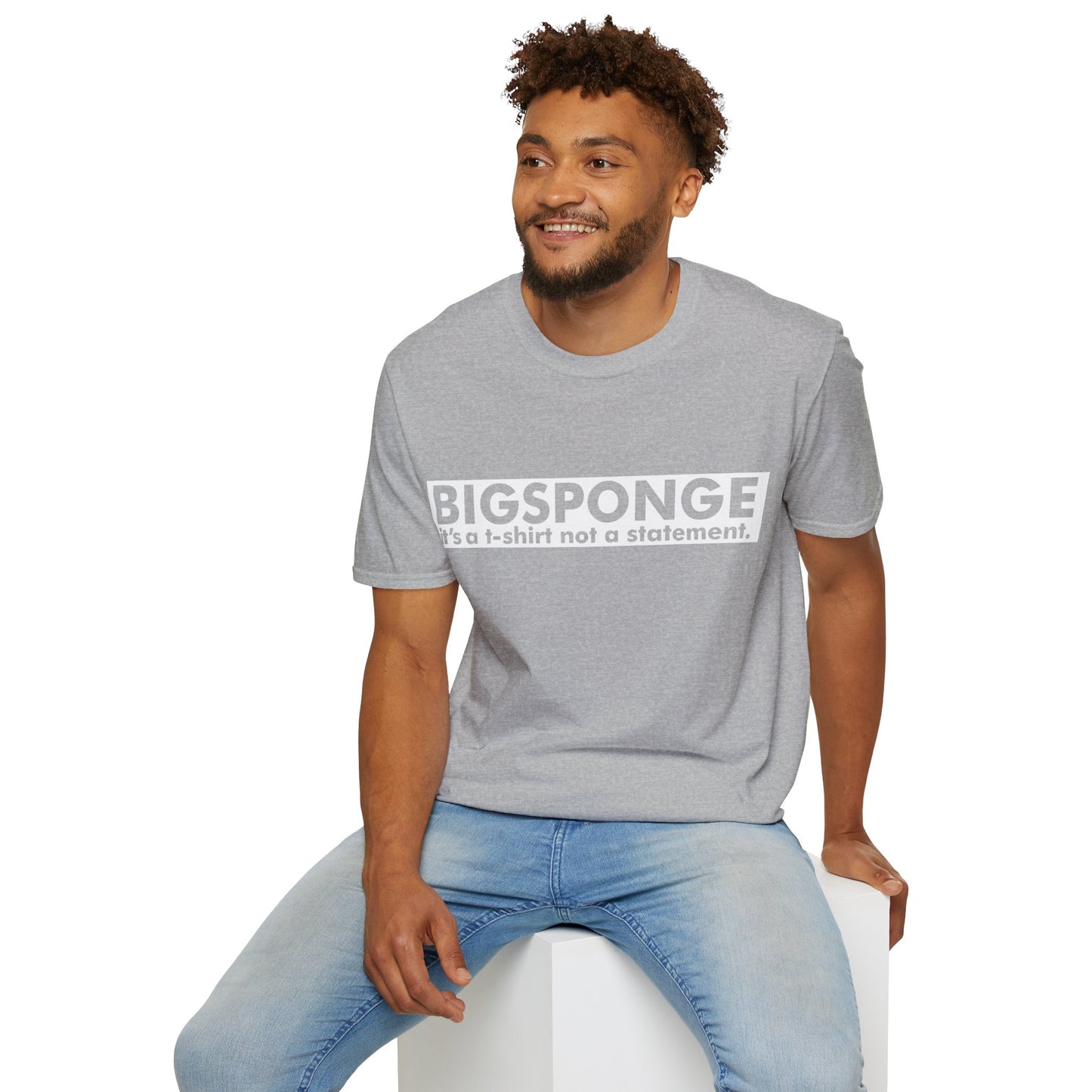 BIGSPONGE - It's a t-shirt, not a statement Logo Tee - INVERSE