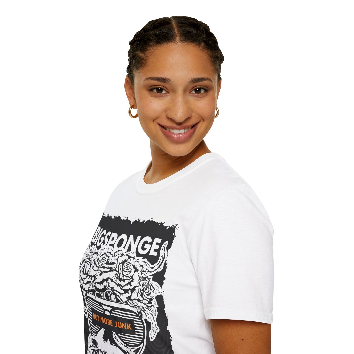 BIGSPONGE - Buy More Junk Skull Vase Tee